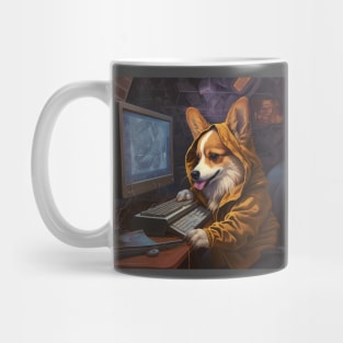 Hacker Corgi Mug